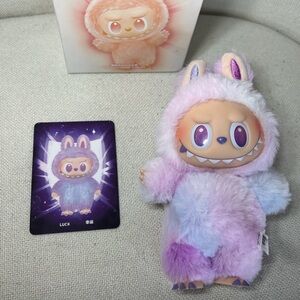 Plush Bunny Monster Toy - Pastel Purple Plush Character
